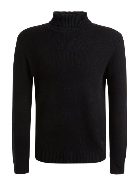 Pull Col Roulé En Cachemire Mélangé Guess Noir