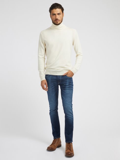 Pantalon Denim Coupé Skinny Guess Bleu Tendance