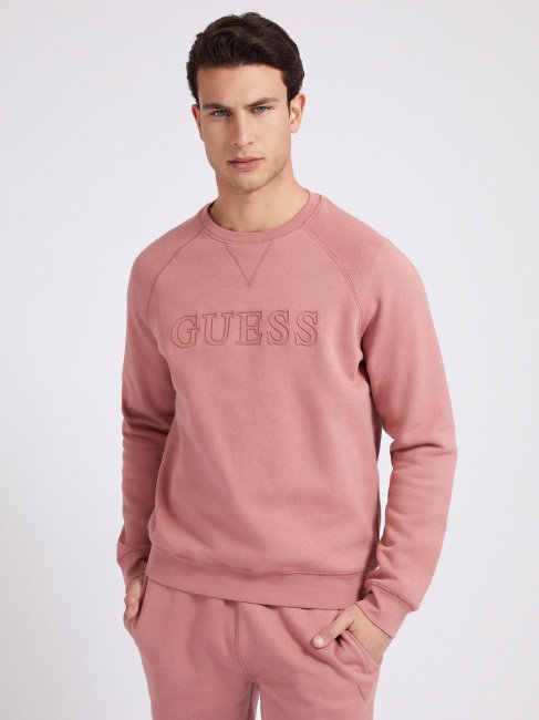 Guess Sweat Rouge à Logo Sur Le Devant