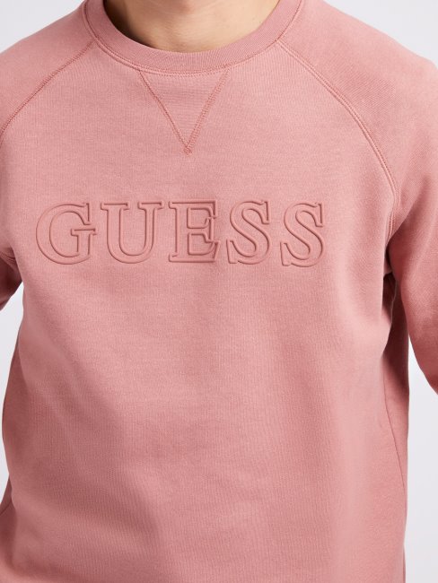 Guess Sweat Rouge à Logo Sur Le Devant