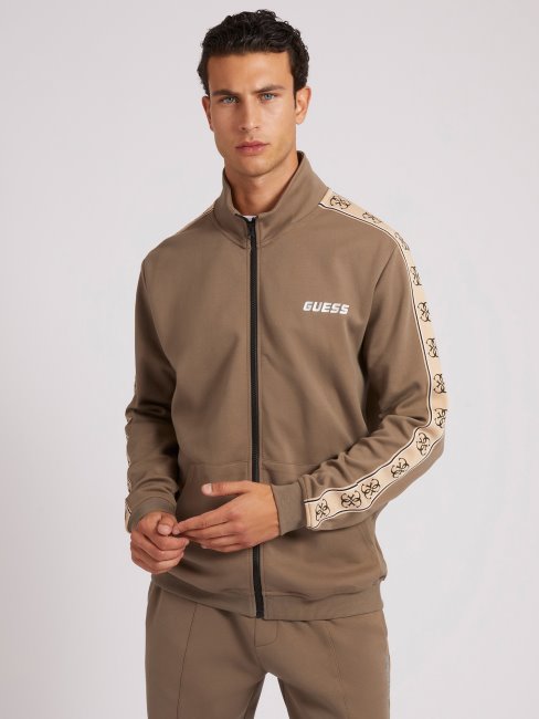 Guess Sweat Zippé Marron