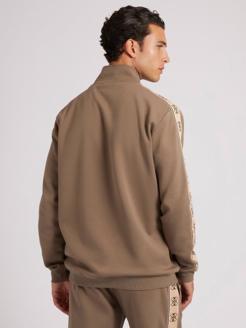 Guess Sweat Zippé Marron