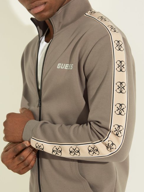 Guess Sweat Zippé Marron