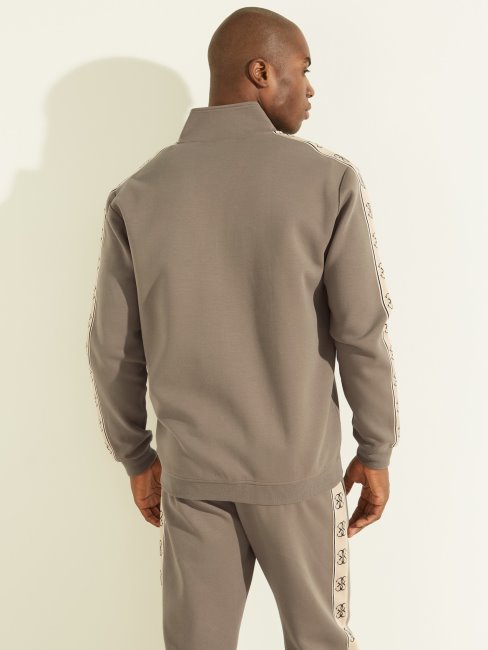 Guess Sweat Zippé Marron