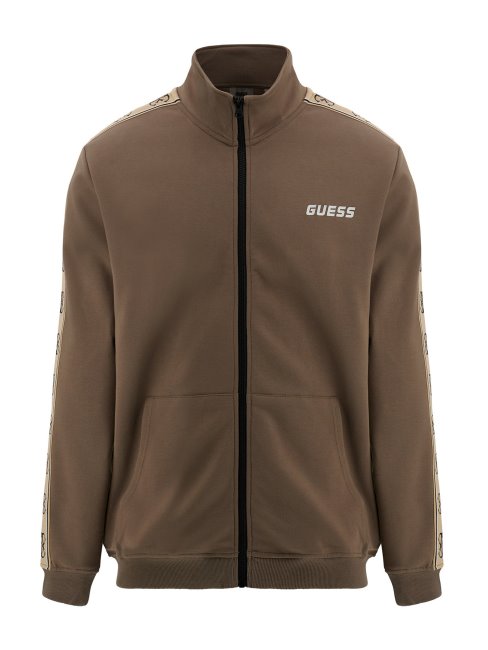 Guess Sweat Zippé Marron