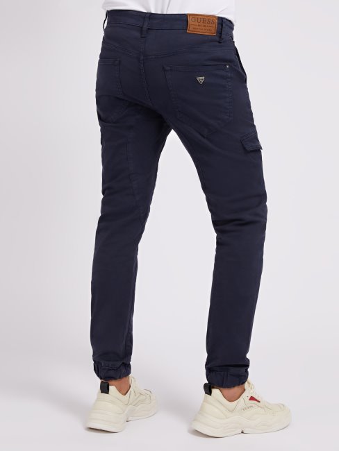 Pantalon Poches Cargo Bleu Guess