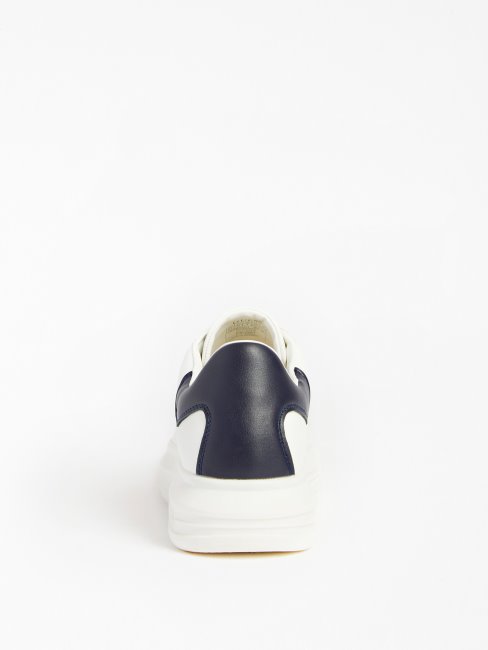 Guess Vibo Baskets En Cuir Mixte Bleu Clair