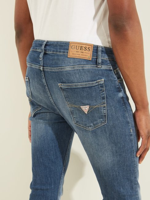 Pantalon Denim Coupé Super Skinny Bleu Guess Nouvelle Tendance