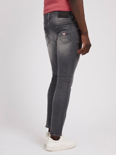 Pantalon Denim Coupé Skinny Guess Noir