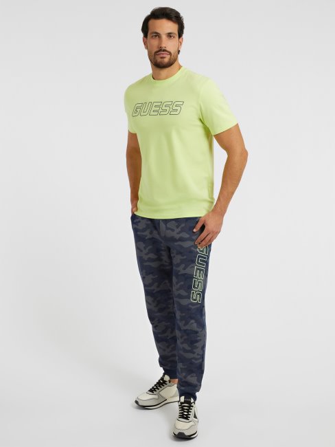 Tee Shirt Lgoo Devant Guess Vert