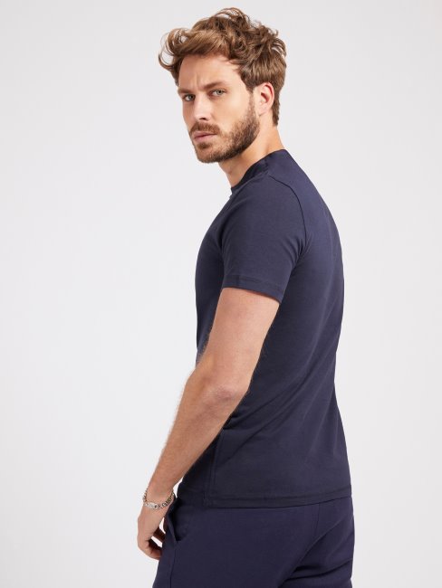 Tee Shirt Bleu Coupe Regular Guess