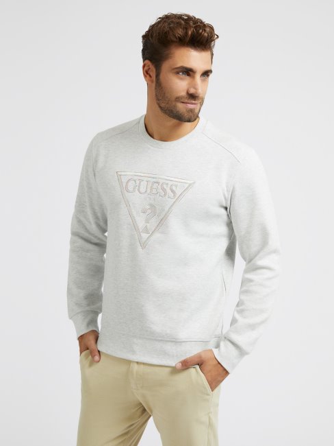 Sweat Gris Logo Triangle Guess