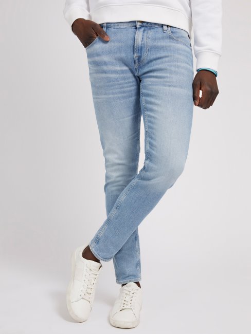 Guess Skinny Fit Denim Pantalon Bleu Clair