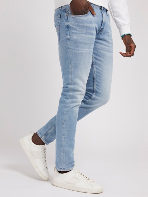Guess Skinny Fit Denim Pantalon Bleu Clair