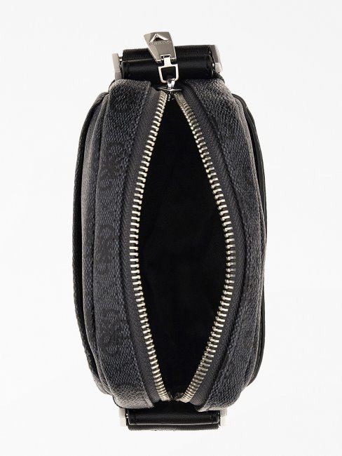 Sac Bandoulière Vezzola Smart 4g Logo Noir Guess