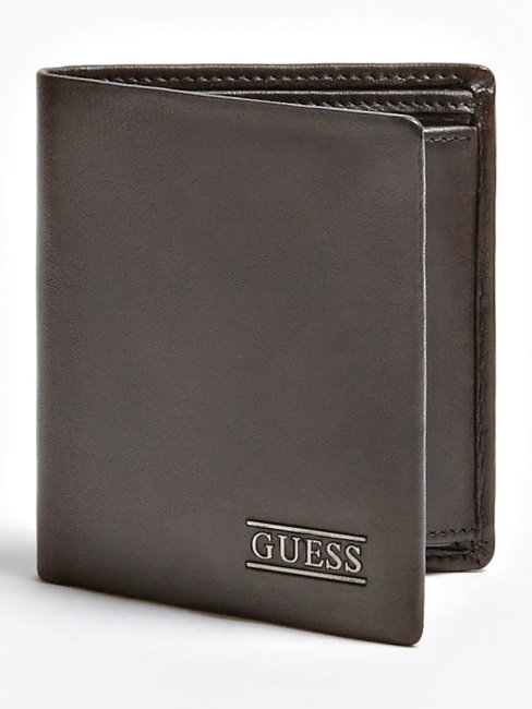 Portefeuille Guess New Boston En Cuir Noir