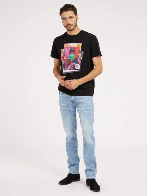 Guess Pantalon En Denim Coupe Slim Bleu Clair