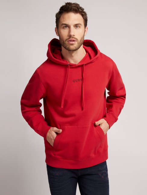 Sweat à Capuche Logo Rouge Guess