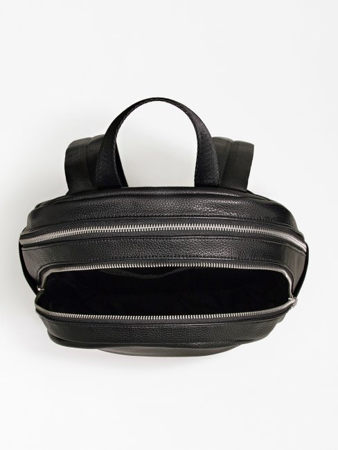 Sac à Dos Noir Guess Riviera à Poche Avant