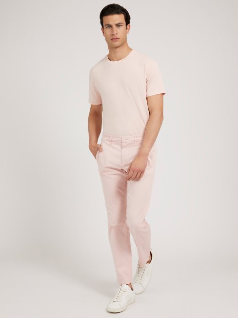 Tee Shirt Col Roulé Rond Beige Guess