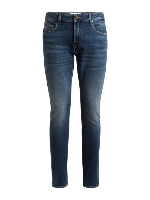 Pantalon Denim Coupe Skinny Tendance Guess Bleu