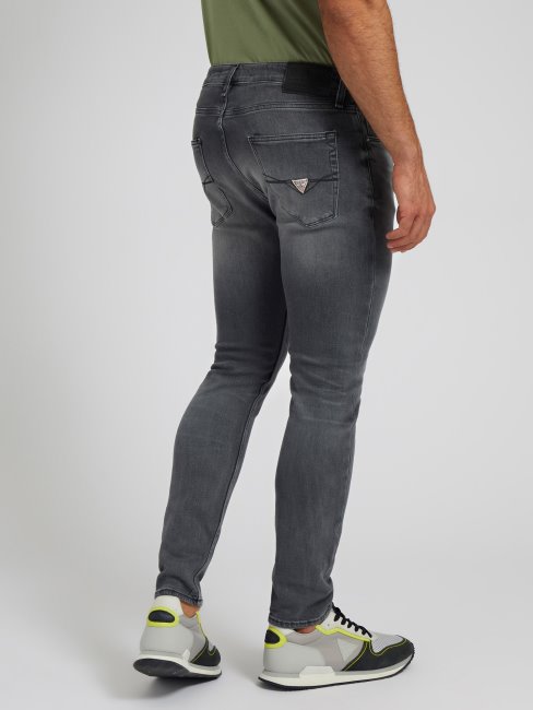 Pantalon En Jean Skinny Noir Guess