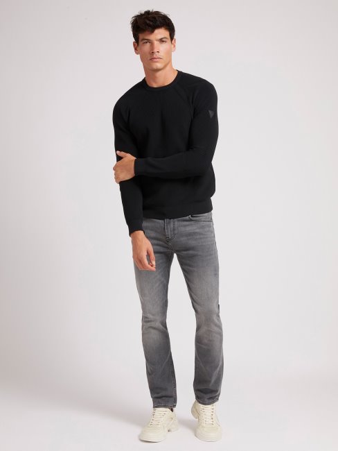 Pull Col Rond Noir Guess