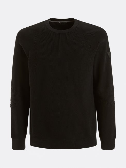 Pull Col Rond Noir Guess