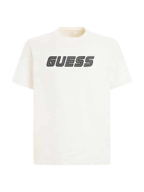 Tee Shirt Lgoo Devant Guess Blanc
