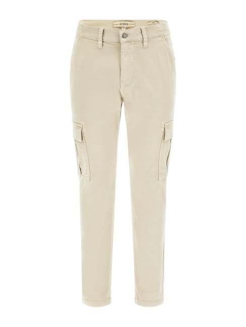 Guess Slim Fit Pantalon Cargo Beige