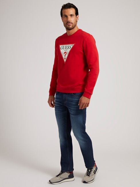 Guess Pantalon En Denim Coupe Slim Bleu Tendance