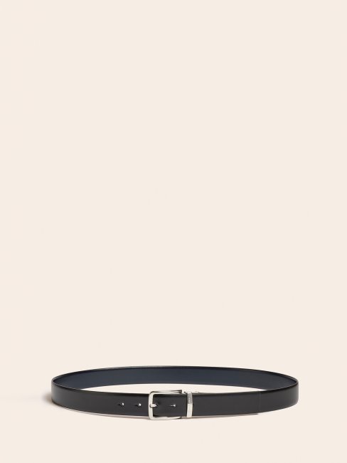 Ceinture Marciano En Cuir Véritable Guess Noir