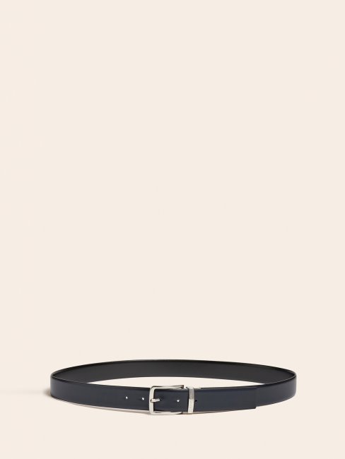 Ceinture Marciano En Cuir Véritable Guess Noir