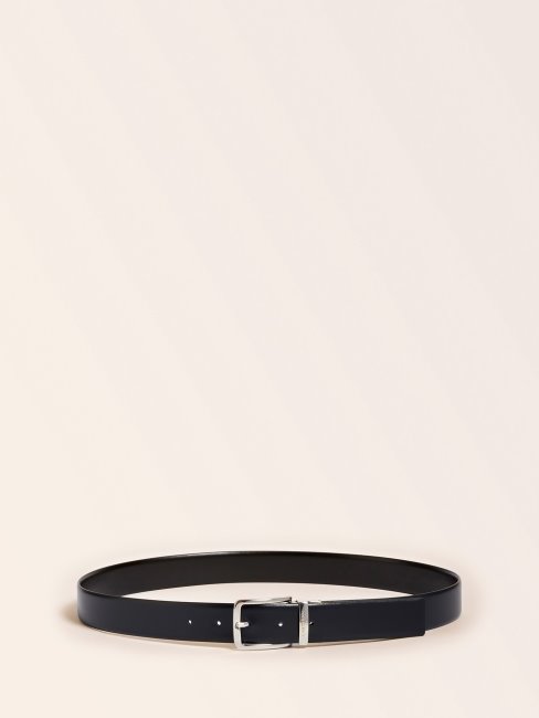 Ceinture Marciano En Cuir Véritable Guess Noir