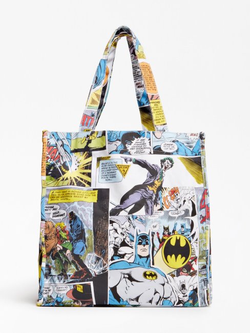 Sac Shopper Imprimé Batman Comic Guess Blanc Multi