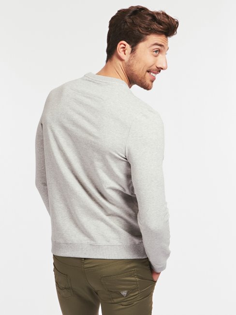 Sweat Gris Logo Triangle Guess