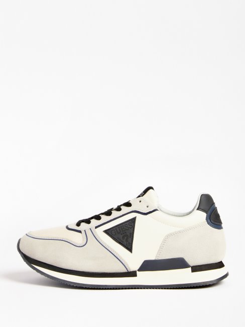 Guess Potenza Chaussure De Course à Empiècement En Daim Gris Multi