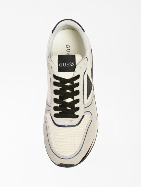 Guess Potenza Chaussure De Course à Empiècement En Daim Gris Multi