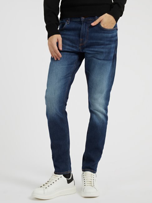 Guess Skinny Fit Denim Pantalon Nouveau Bleu