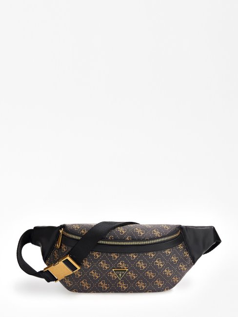 Sac Ceinture Marron Guess Vezzola 4g Logo