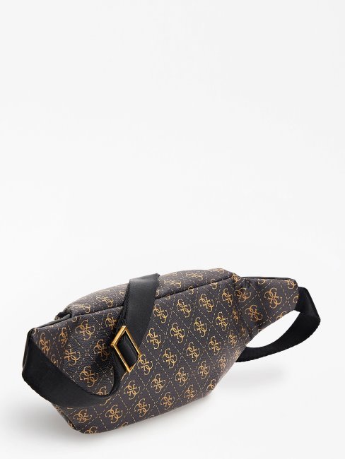 Sac Ceinture Marron Guess Vezzola 4g Logo