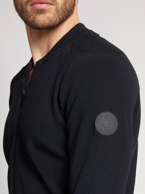 Gilet Zippé Guess Noir