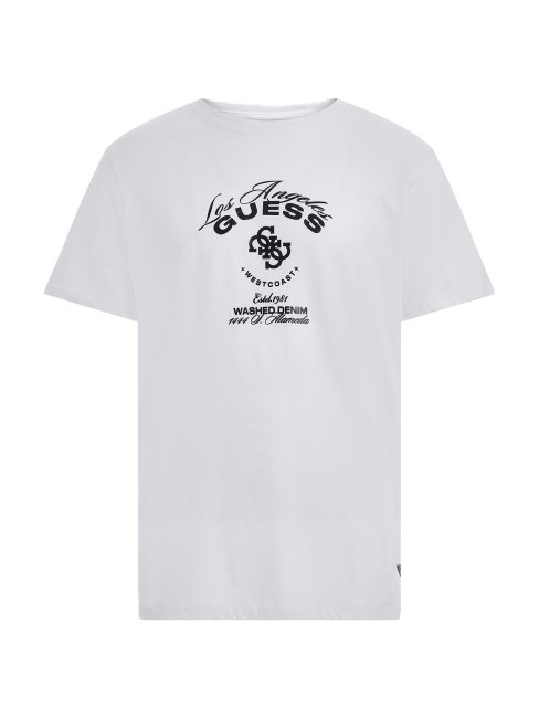 Tee Shirt Guess Blanc Logo Foil