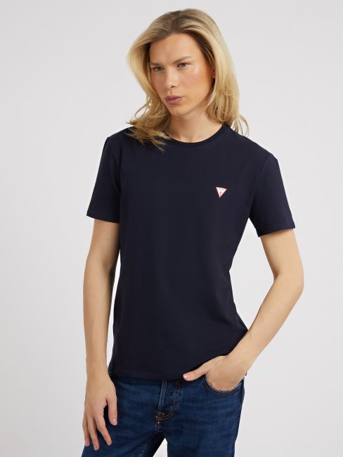 Tee Shirt Guess Coupe Slim Bleu