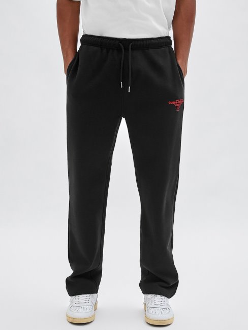 Guess Pantalon De Jogging Avec Logo Sur Le Devant Noir