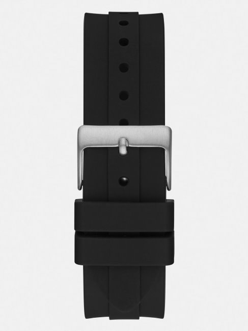 Montre Calendrier En Silicone Noir Guess