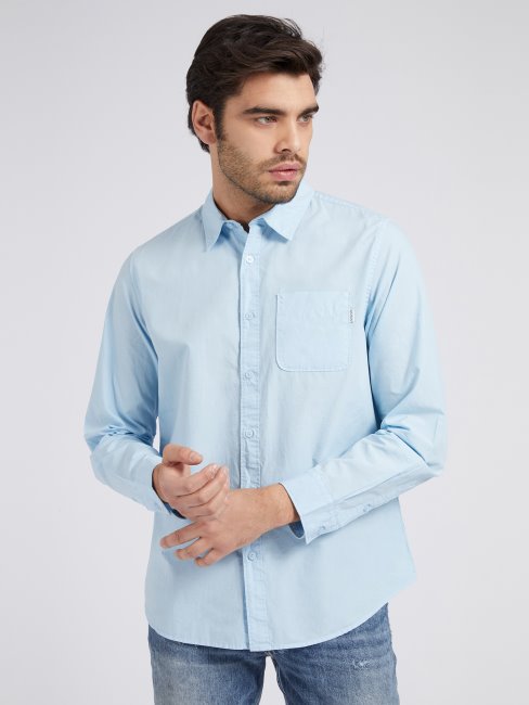 Chemise Bleu Clair Guess Coupe Classique