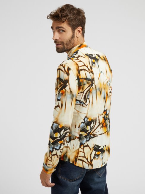 Chemise à Imprimé Papillons Motif Guess Multicolore