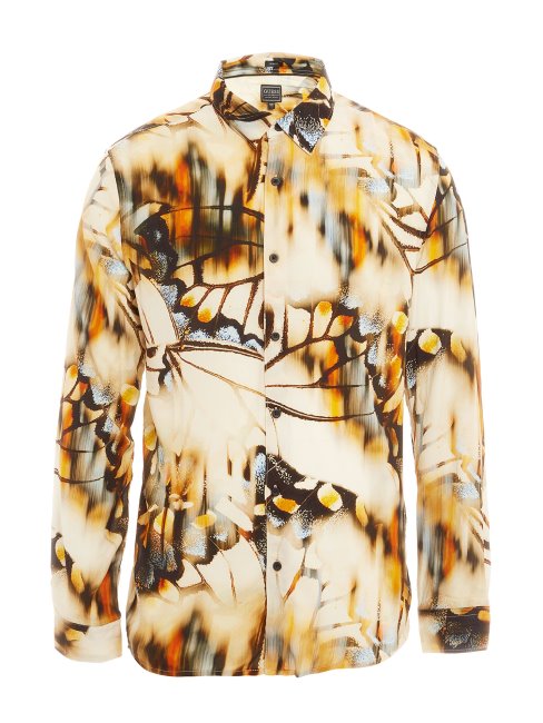 Chemise à Imprimé Papillons Motif Guess Multicolore