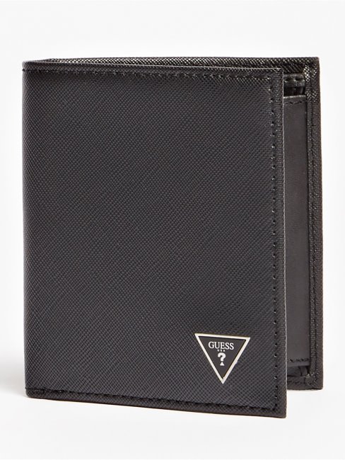 Mini Portefeuille Guess Certosa Saffiano Noir